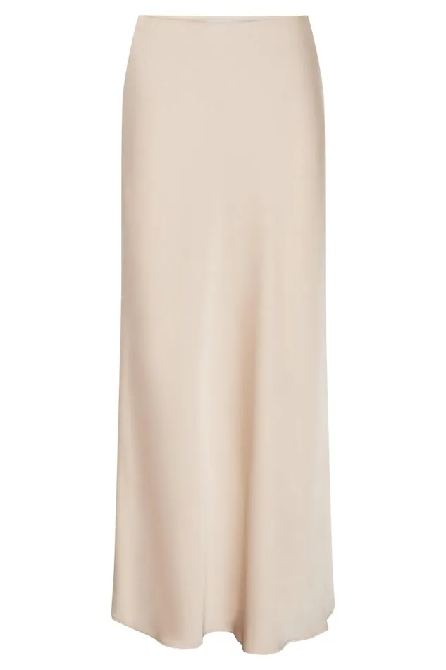 Meshki Skirts Women Missy Maxi Satin Skirt 8211 Champagne Champagne