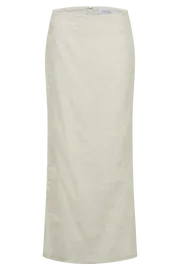 Meshki Skirts Women Mona Burnout Velvet Maxi Skirt 8211 White White