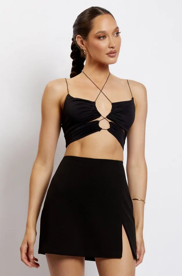 Meshki Skirts Women Romee Mini Skirt 8211 Black Black