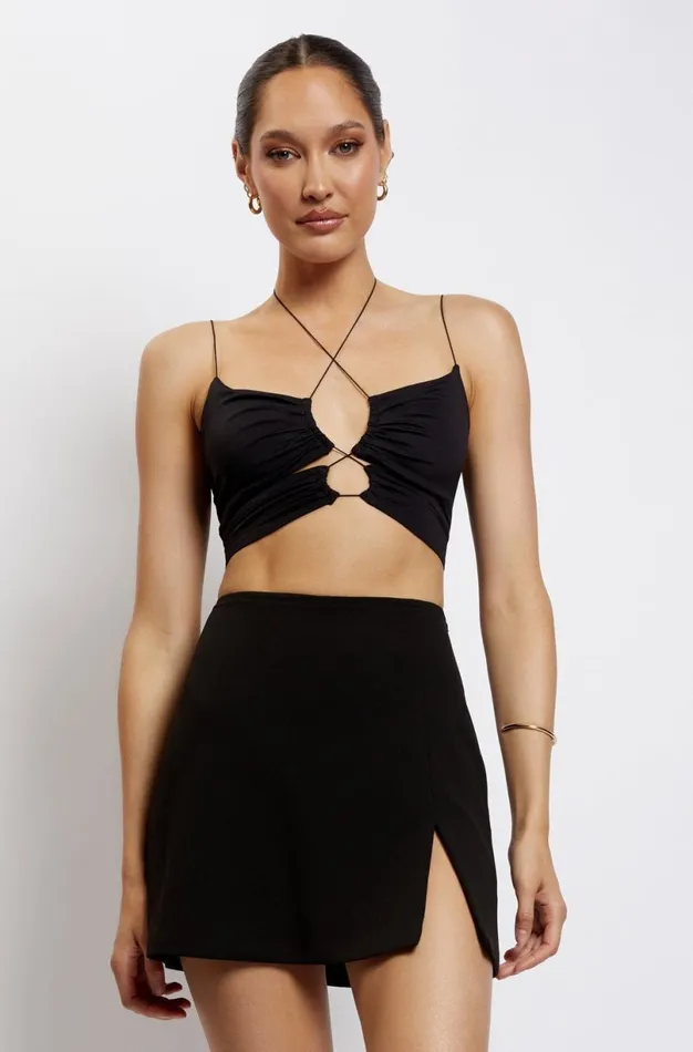 Meshki Skirts Women Romee Mini Skirt 8211 Black Black