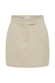 Meshki Skirts Women Sayer Textured Mini Skirt 8211 Natural Natural