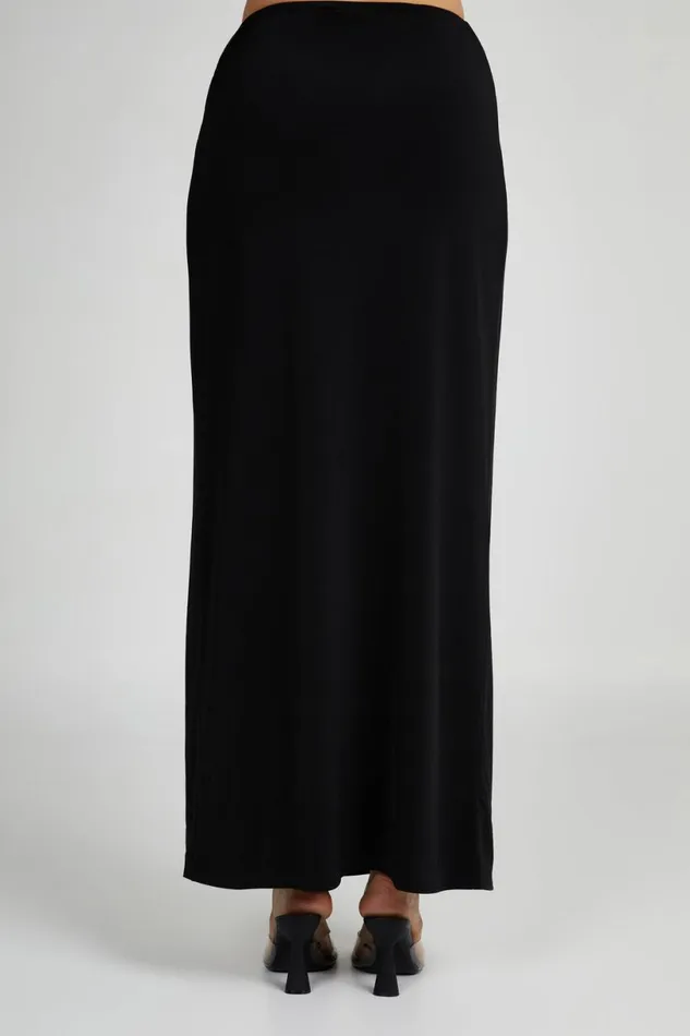 Meshki Skirts Women Suri Slinky Maxi Skirt With Hardware 8211 Black Black