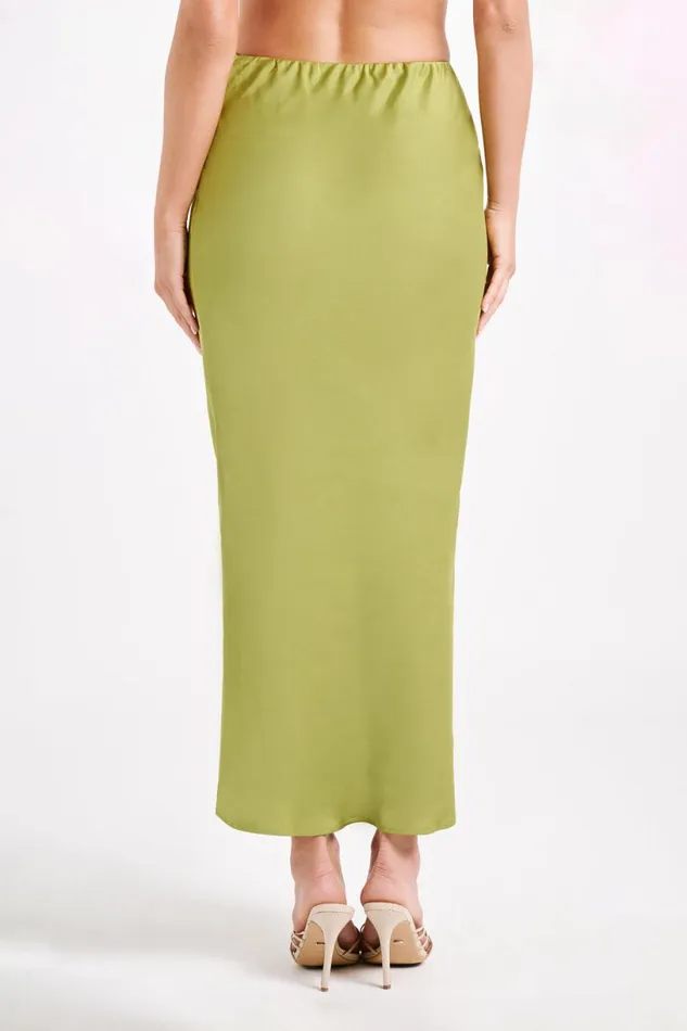 Meshki Skirts Women Violeta Satin Maxi Skirt 8211 Parakeet Green Parakeetgreen Meshki Skirts Women Violeta Satin Maxi Skirt 8211 Parakeet Green Parakeetgreen