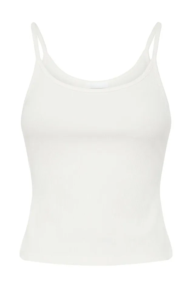 Meshki Sleeveless Tops Women Alexis Ribbed Cami Longline Top 8211 White White