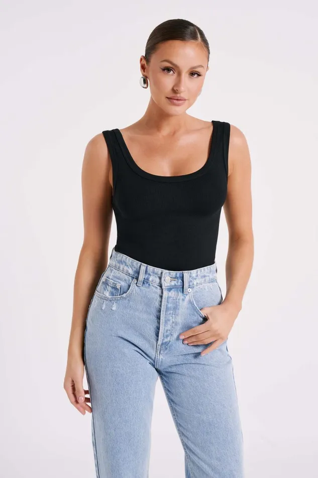 Meshki Sleeveless Tops Women Chandler Modal Tank Top 8211 Black Black