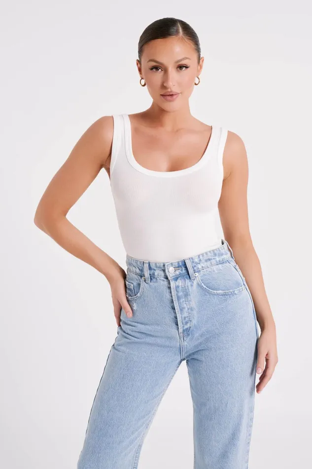 Meshki Sleeveless Tops Women Chandler Modal Tank Top 8211 White White