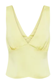 Meshki Sleeveless Tops Women Edie Satin Top 8211 Yellow Yellow