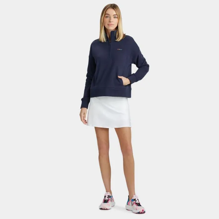 Mid Layers Women GFORE I HATE GOLF FRENCH TERRY QUARTER ZIP BOXY PULLOVER Twilight