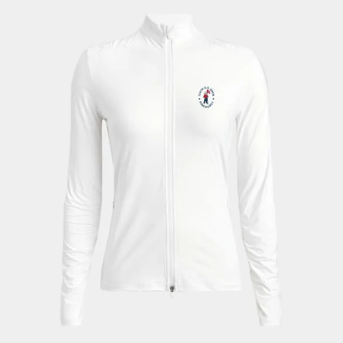 Mid Layers Women GFORE Limited Edition 2024 US Open SILKY TECH NYLON RUCHED MID LAYER Snow Mid Layers Women GFORE Limited Edition 2024 US Open SILKY TECH NYLON RUCHED MID LAYER Snow