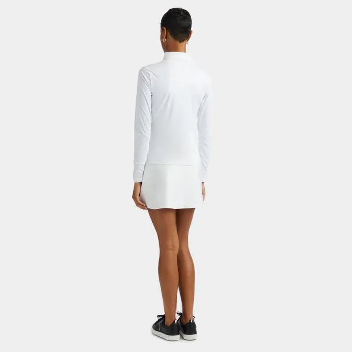 Mid Layers Women GFORE Limited Edition 2024 US Open SILKY TECH NYLON RUCHED MID LAYER Snow