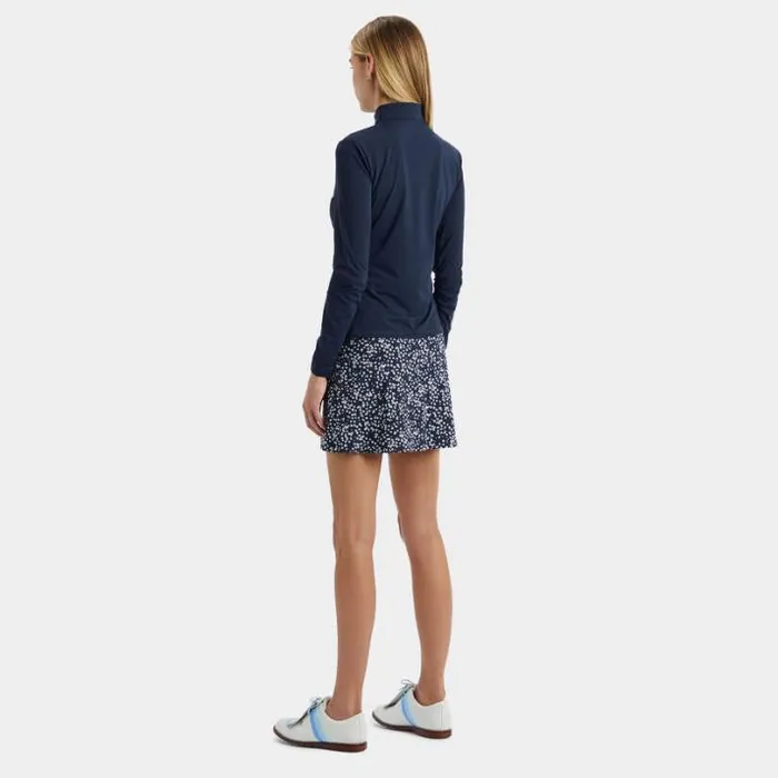 Mid Layers Women GFORE SILKY TECH NYLON RUCHED FULL ZIP LAYER Twilight