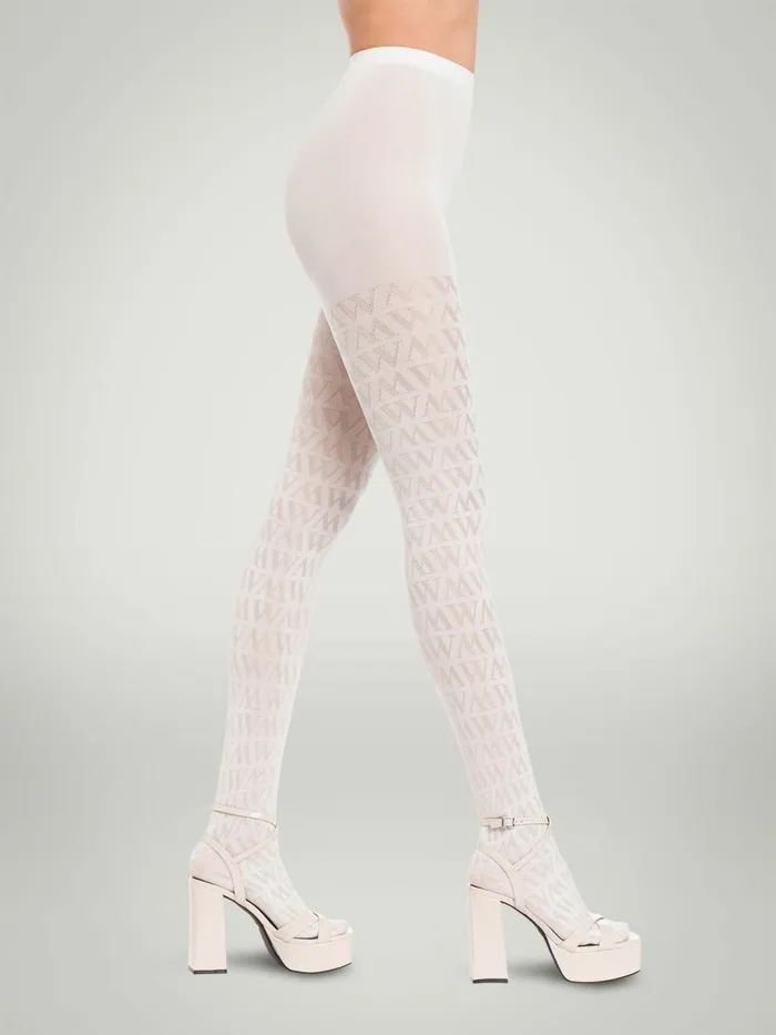 Monogram Jacquard Tights Sugar Swizzle Women Wolford Tights