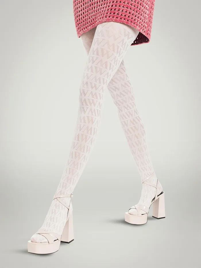 Monogram Jacquard Tights Sugar Swizzle Women Wolford Tights