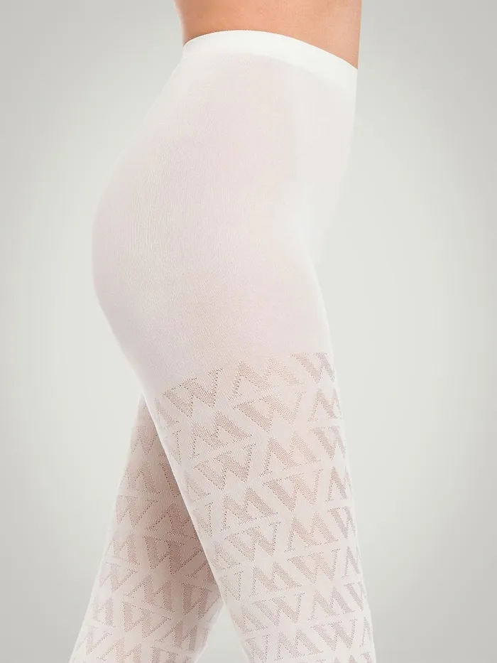 Monogram Jacquard Tights Sugar Swizzle Women Wolford Tights