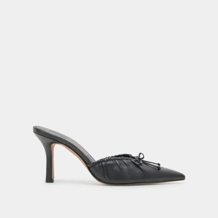 Mules and Clogs Shop Dolce Vita Kairi Heels Black Leather Black Leather