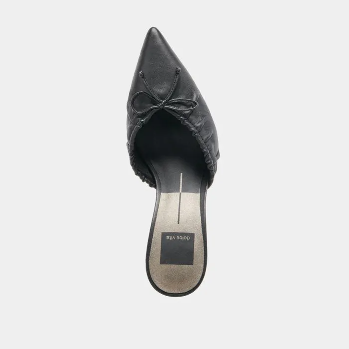 Mules and Clogs Shop Dolce Vita Kairi Heels Black Leather Black Leather