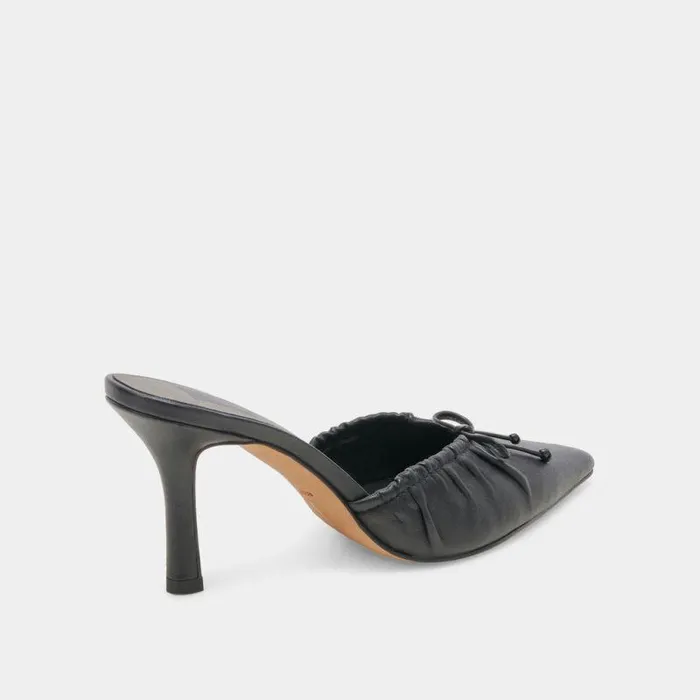 Mules and Clogs Shop Dolce Vita Kairi Heels Black Leather Black Leather