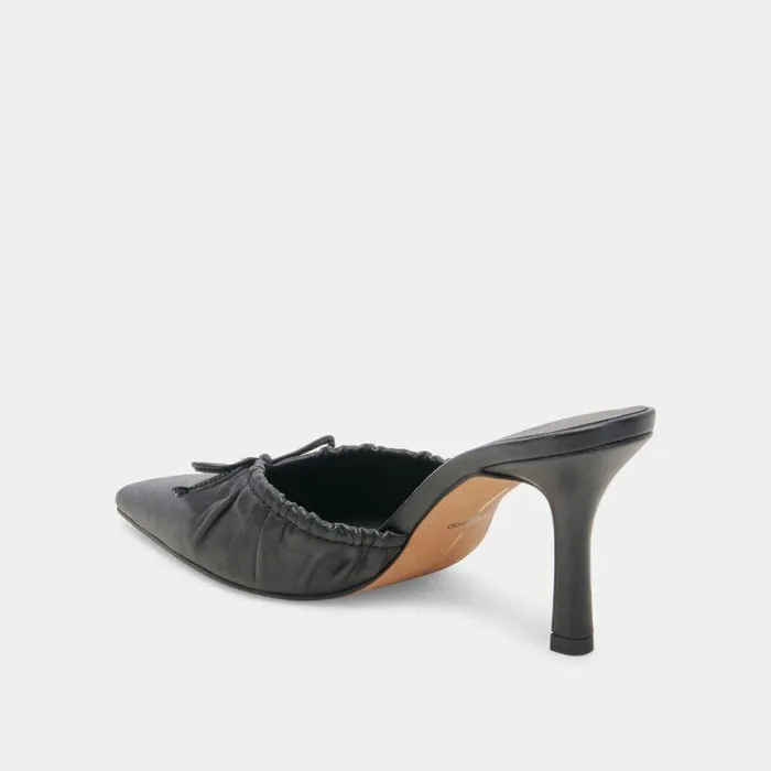 Mules and Clogs Shop Dolce Vita Kairi Heels Black Leather Black Leather