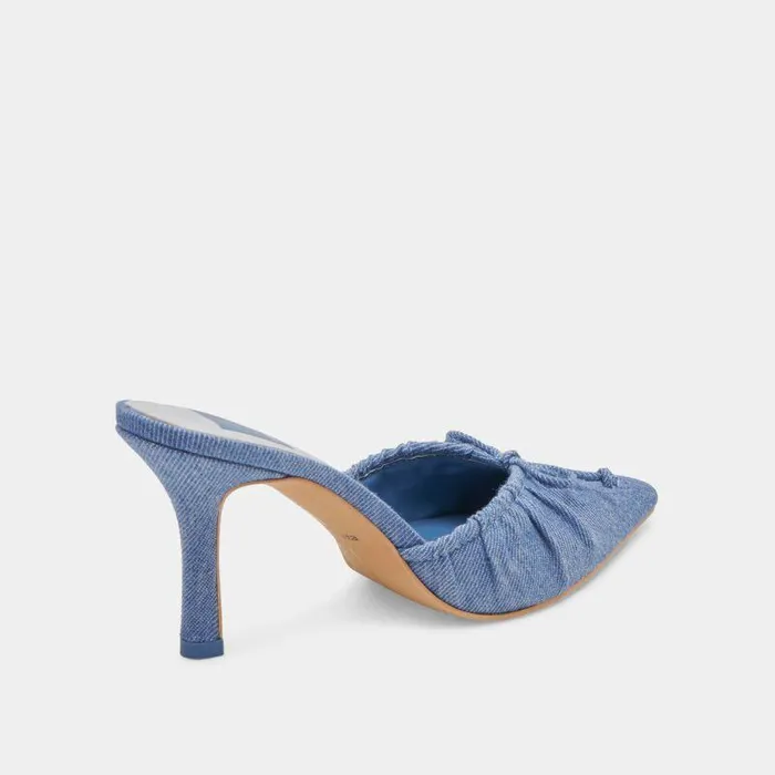Mules and Clogs Shop Dolce Vita Kairi Heels Blue Denim Blue Denim