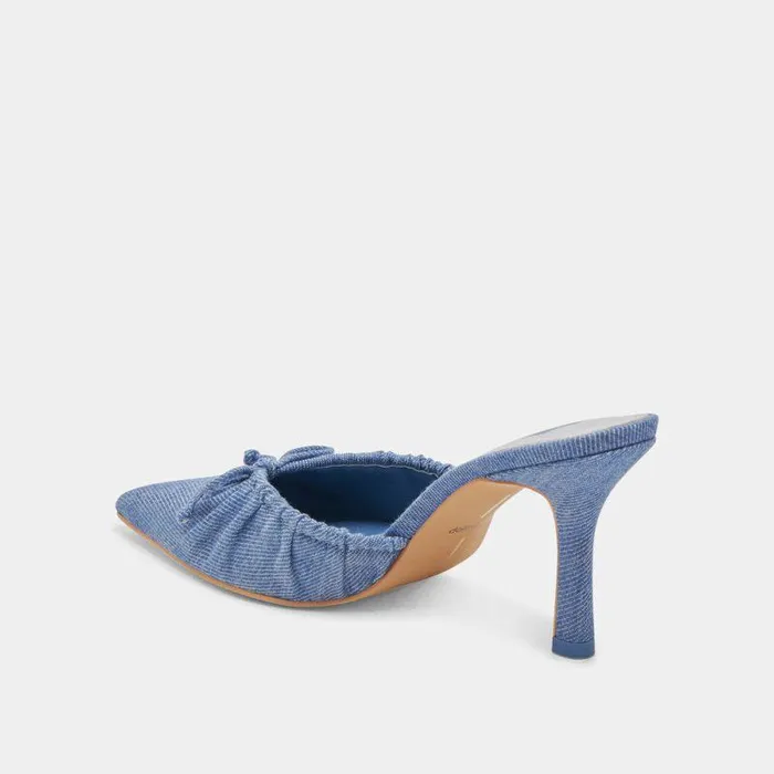 Mules and Clogs Shop Dolce Vita Kairi Heels Blue Denim Blue Denim