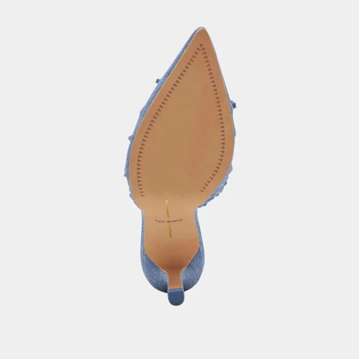 Mules and Clogs Shop Dolce Vita Kairi Heels Blue Denim Blue Denim
