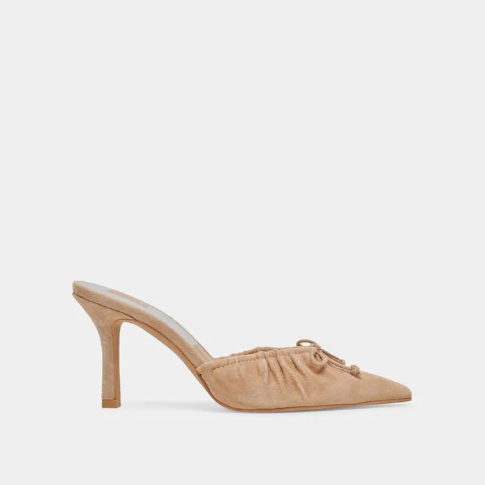 Mules and Clogs Shop Dolce Vita Kairi Heels Camel Suede Camel Suede
