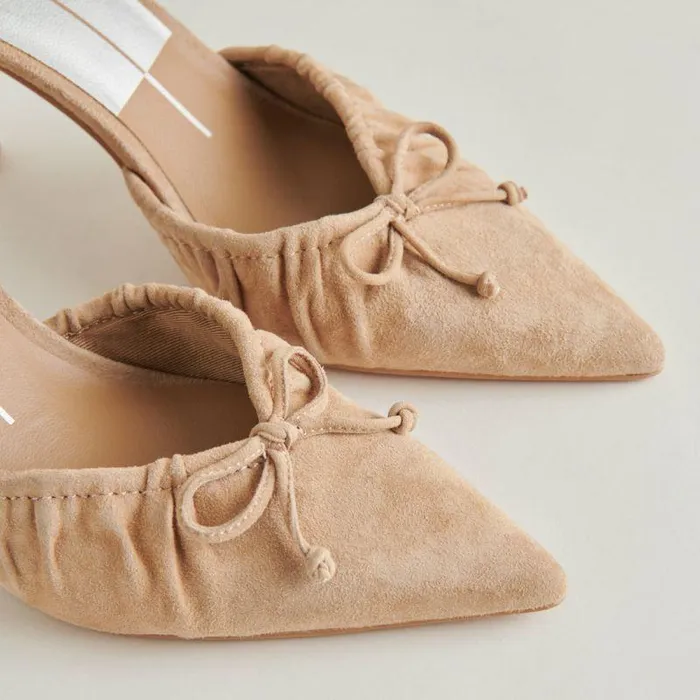 Mules and Clogs Shop Dolce Vita Kairi Heels Camel Suede Camel Suede