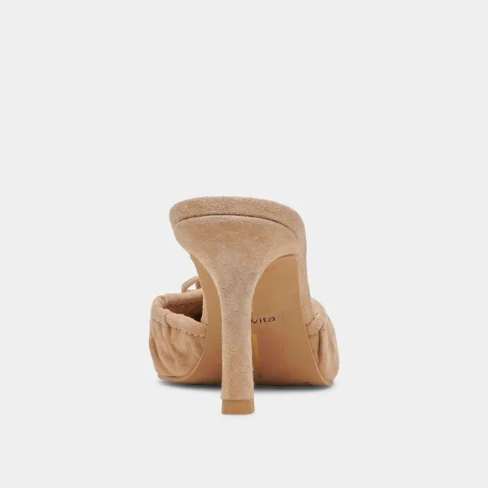 Mules and Clogs Shop Dolce Vita Kairi Heels Camel Suede Camel Suede