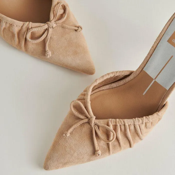 Mules and Clogs Shop Dolce Vita Kairi Heels Camel Suede Camel Suede