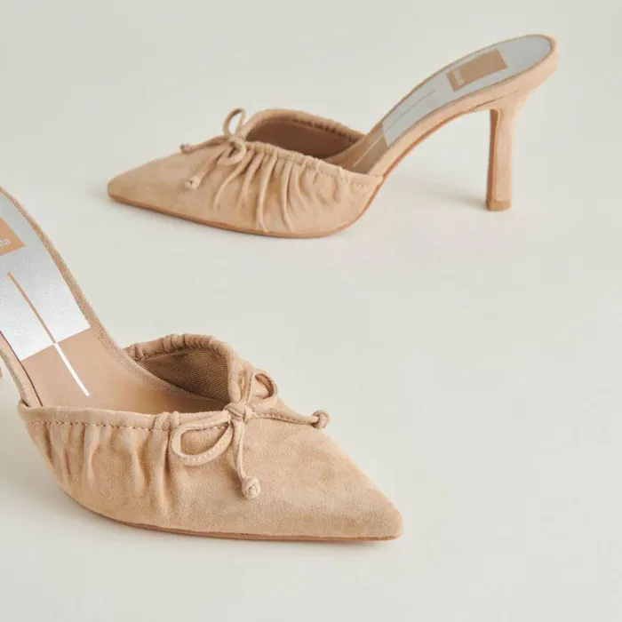 Mules and Clogs Shop Dolce Vita Kairi Heels Camel Suede Camel Suede