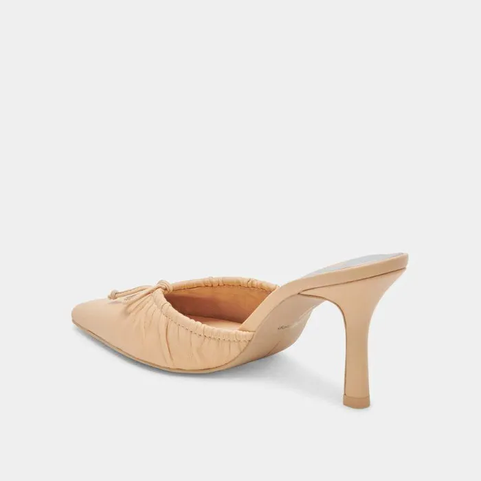 Mules and Clogs Shop Dolce Vita Kairi Heels French Vanilla Leather French Vanilla Leather
