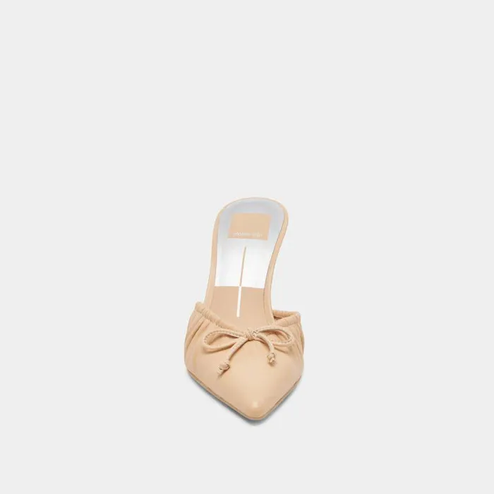 Mules and Clogs Shop Dolce Vita Kairi Heels French Vanilla Leather French Vanilla Leather