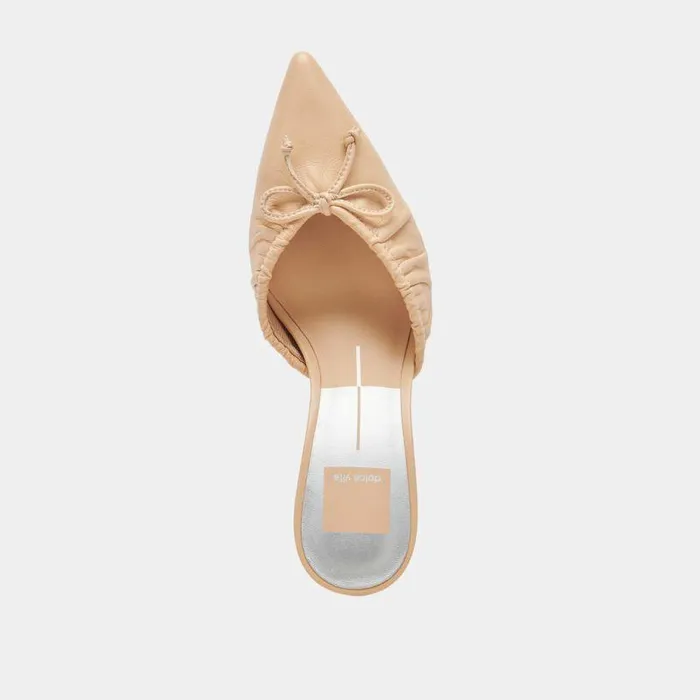 Mules and Clogs Shop Dolce Vita Kairi Heels French Vanilla Leather French Vanilla Leather