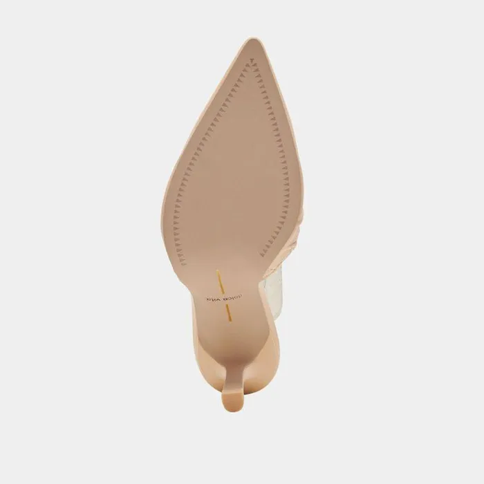Mules and Clogs Shop Dolce Vita Kairi Heels French Vanilla Leather French Vanilla Leather