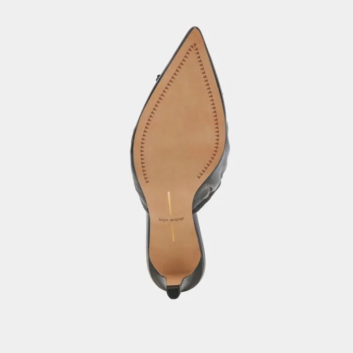 Mules and Clogs Shop Dolce Vita Kairi Mid Heels Midnight Crinkle Patent Midnight Crinkle Patent
