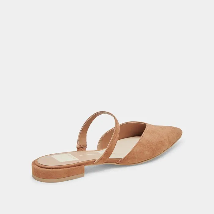 Mules and Clogs Shop Dolce Vita Kanika Flats Brown Suede Brown Suede