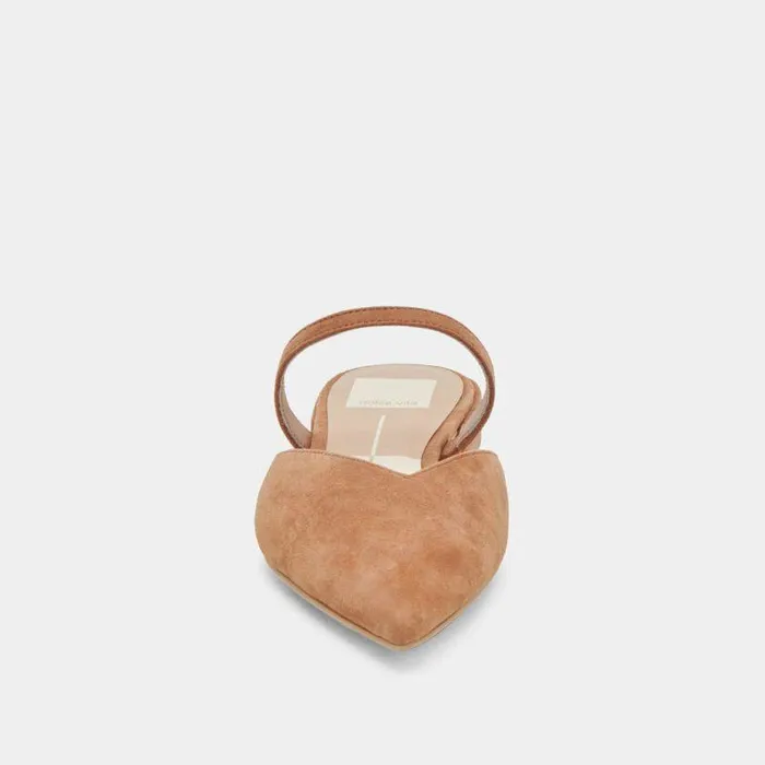 Mules and Clogs Shop Dolce Vita Kanika Flats Brown Suede Brown Suede