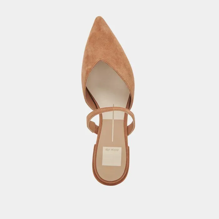 Mules and Clogs Shop Dolce Vita Kanika Flats Brown Suede Brown Suede