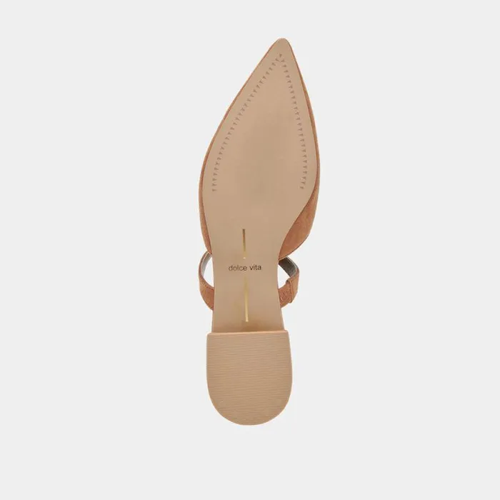 Mules and Clogs Shop Dolce Vita Kanika Flats Brown Suede Brown Suede