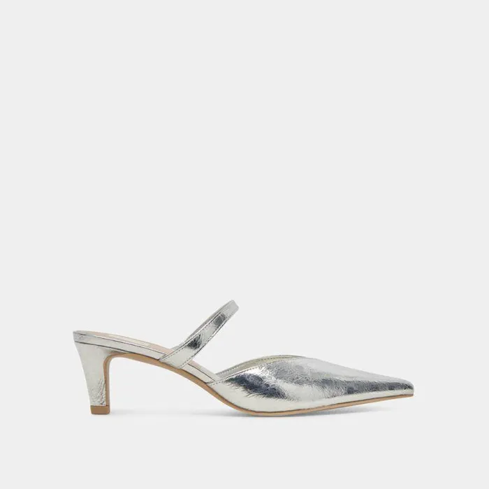 Mules and Clogs Shop Dolce Vita Kanika Mid Heels Silver Distressed Leather Silver Distressed Leather Mules and Clogs Shop Dolce Vita Kanika Mid Heels Silver Distressed Leather Silver Distressed Leather
