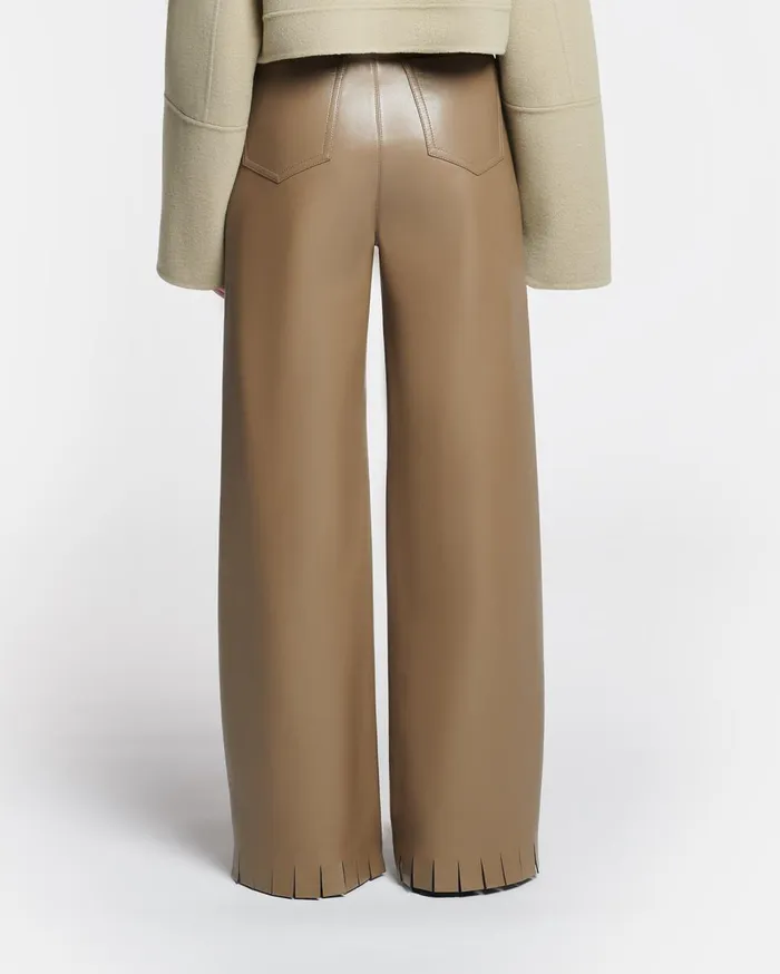 Nanushka Bottoms Harlee Muted Khaki 8211 Women