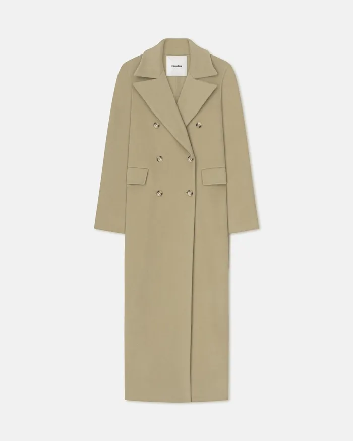 Nanushka Outerwear Damira Pale Olive Pf24 8211 Women