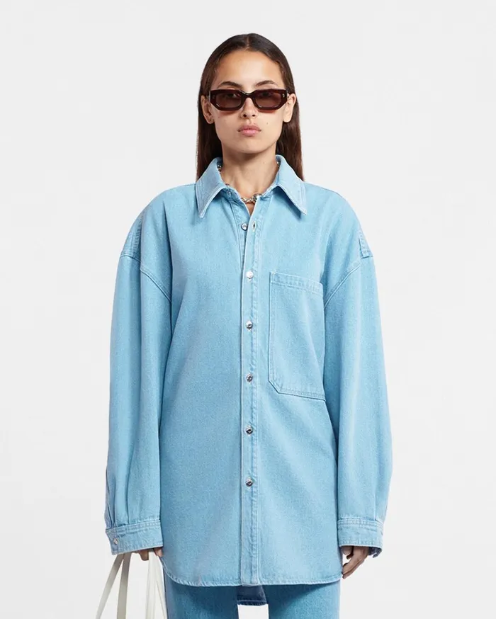 Nanushka Tops Aarna Eco Light Wash 8211 Women