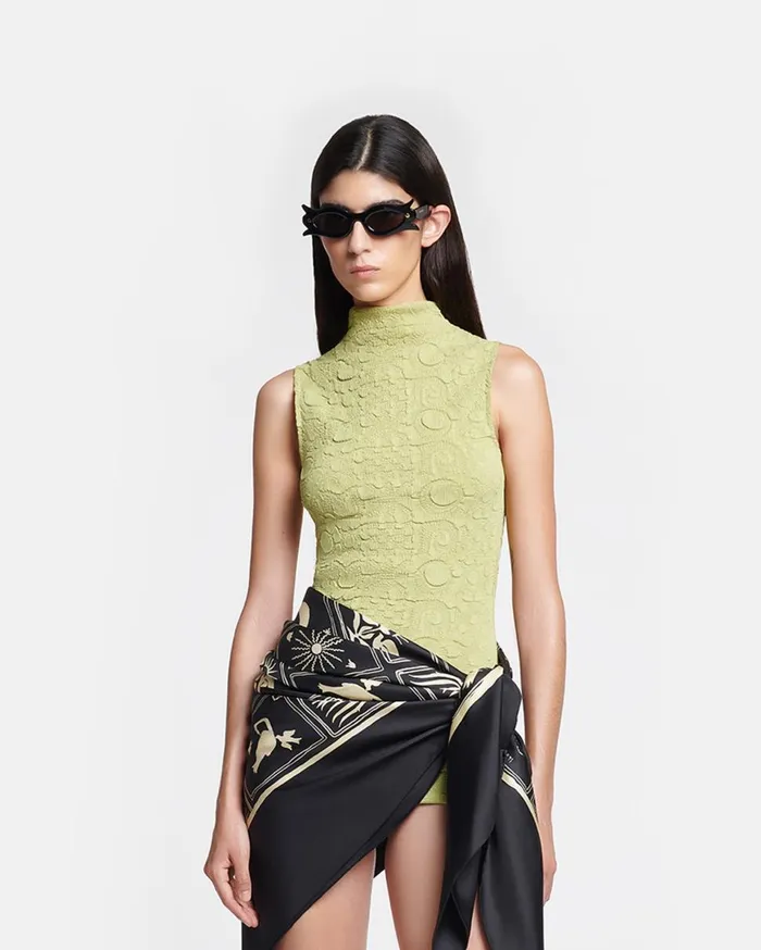 Nanushka Tops Annyka Green 8211 Women