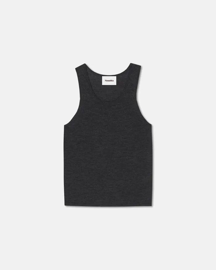 Nanushka Tops Asher Charcoal 8211 Men Nanushka Tops Asher Charcoal 8211 Men