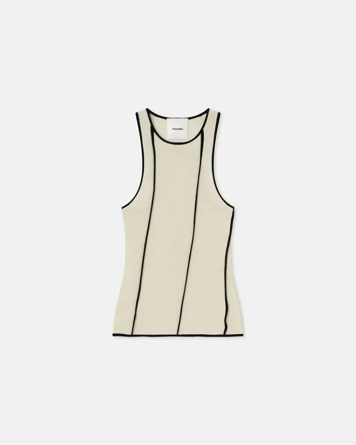 Nanushka Tops Enna White Wax 8211 Women