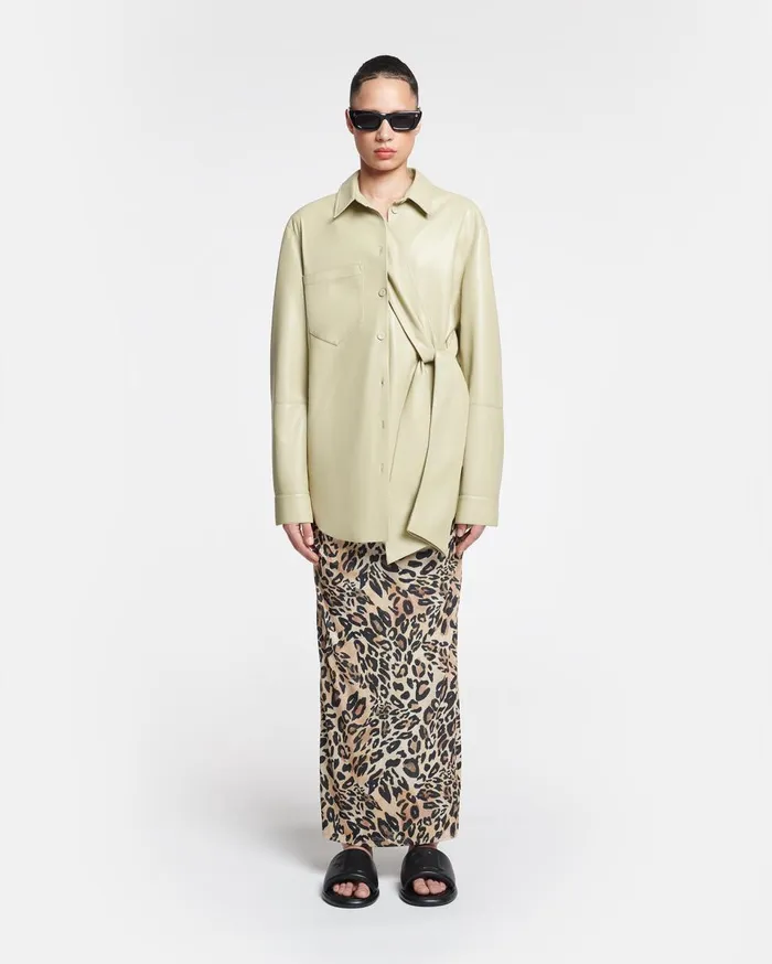 Nanushka Tops Ileka Pale Olive Pf24 8211 Women