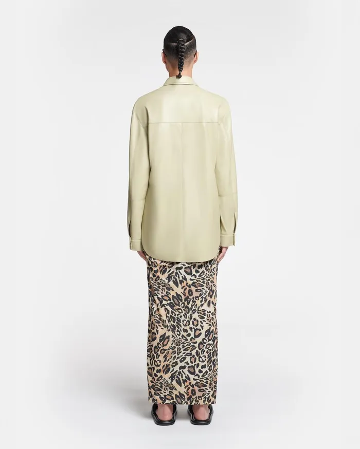 Nanushka Tops Ileka Pale Olive Pf24 8211 Women