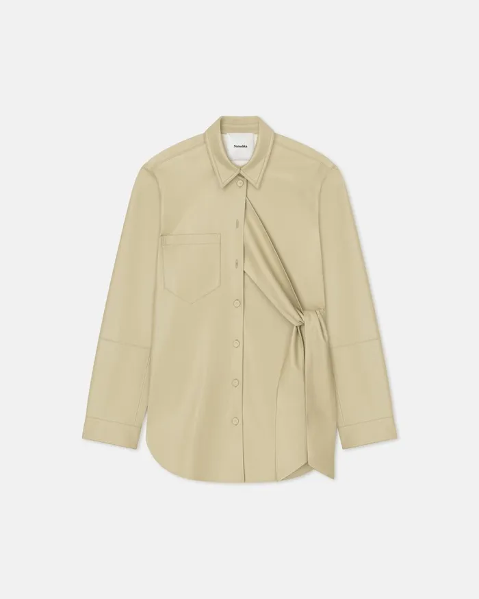 Nanushka Tops Ileka Pale Olive Pf24 8211 Women