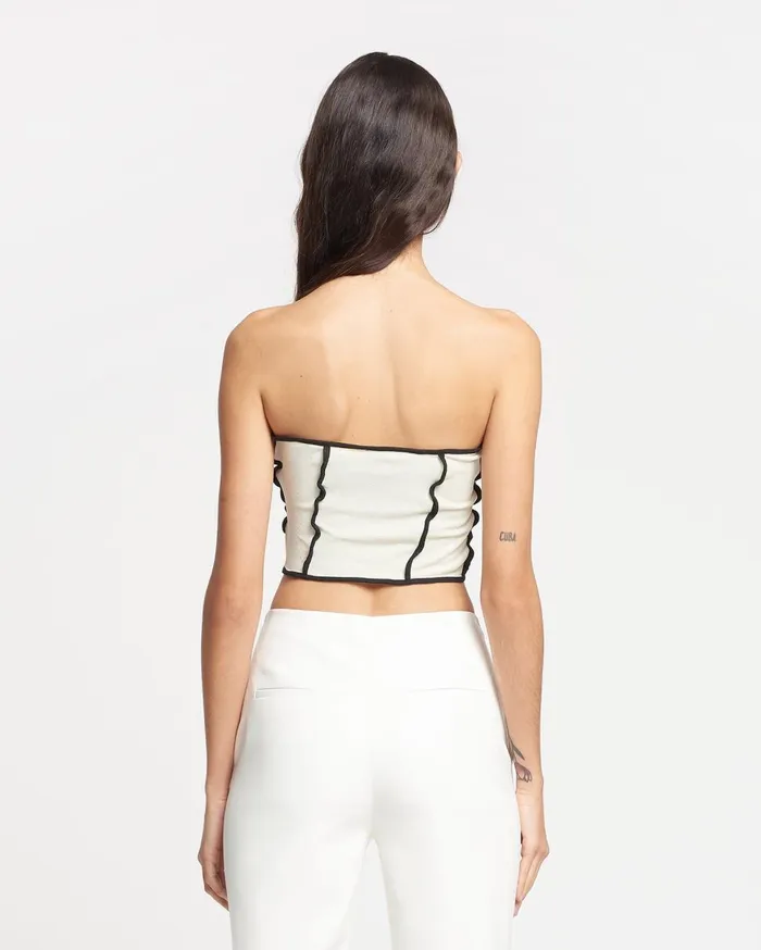 Nanushka Tops Luisa White Wax 8211 Women